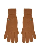 Rękawiczki - Calvin Klein Rękawiczki Damskie Chunky K60K612618 Brązowy - miniaturka - grafika 1
