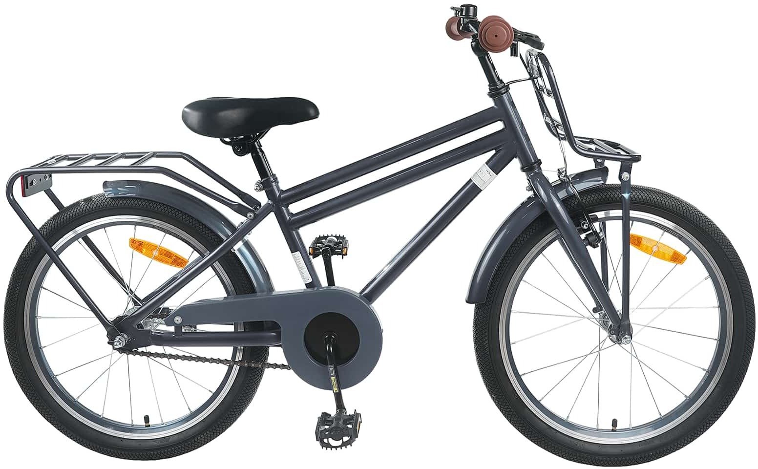 vidaXL Rower Dziecięcy 22 Cali od 7 do 12 lat Ciemnoszary