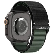 Akcesoria do smartwatchy - Pasek Spigen WBF1 do Apple Watch 6/7/8/9/10/11/SE/SE 3/Ultra 1/Ultra 2/ Ultra 3 44/45/46/49mm czarno-zielony - miniaturka - grafika 1