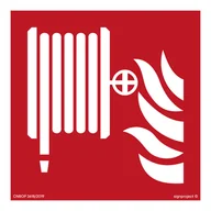 Systemy ekspozycyjne i znaki informacyjne - BF002 HYDRANT WEWNĘTRZNY, FN - FOLIA SAMOPRZYLEPNA; (350X350MM) - miniaturka - grafika 1