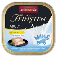Mokra karma dla kotów - animonda Vom Feinsten Adult z nadzieniem mlecznym 32 x 100 g z kurczakiem i jogurtowym nadzieniem - miniaturka - grafika 1
