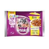 Mokra karma dla kotów - Whiskas Junior Potrawka Pokarm dla Kotów Smaki Drobiowe w Galaretce 4x85g 13 - miniaturka - grafika 1