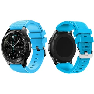 Samsung Strado Pasek silikonowy do Galaxy Watch 3 45mm (Niebieski) DNPASSILSGW345.BLUE - Akcesoria do smartwatchy - miniaturka - grafika 1