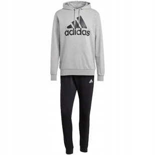 Dres męski adidas Big Logo Terry szaro-czarny IC6749 S - Dresy męskie - miniaturka - grafika 1