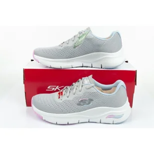 Buty Skechers Arch Fit W (kolor Szary/Srebrny, rozmiar 37.5) - Buty sportowe damskie - miniaturka - grafika 8