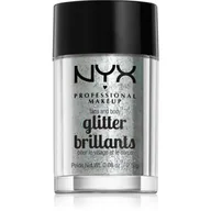 Rozświetlacze do twarzy i ciała - NYX Professional Makeup Face& Body Glitter- Ice - miniaturka - grafika 1
