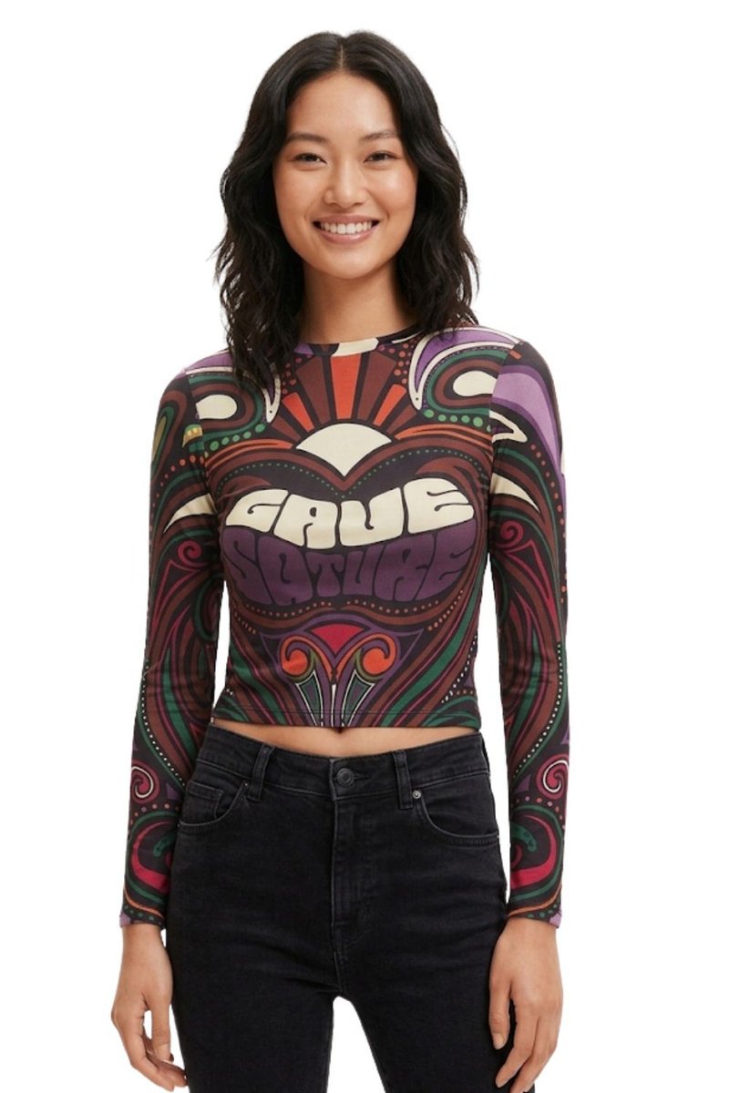 Bluzka damska Desigual Blair dopasowana -XS