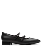 Półbuty damskie - Clarks Półbuty Natalyn Lane 26181929 Czarny - miniaturka - grafika 1