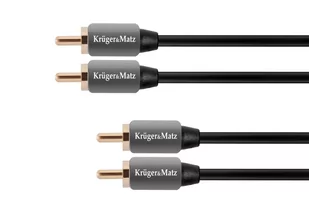 Kruger&Matz Kabel 2RCA-2RCA 1.8m AP_152702 - Kable - miniaturka - grafika 1
