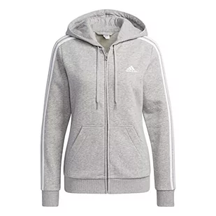 adidas Damska bluza z kapturem, wielokolorowy (Brgrin/biały), XXS - Bluzy damskie - miniaturka - grafika 1