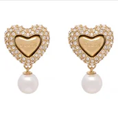 Kolczyki - Kolczyki Guess JUBE06 006JW Złoty - miniaturka - grafika 1