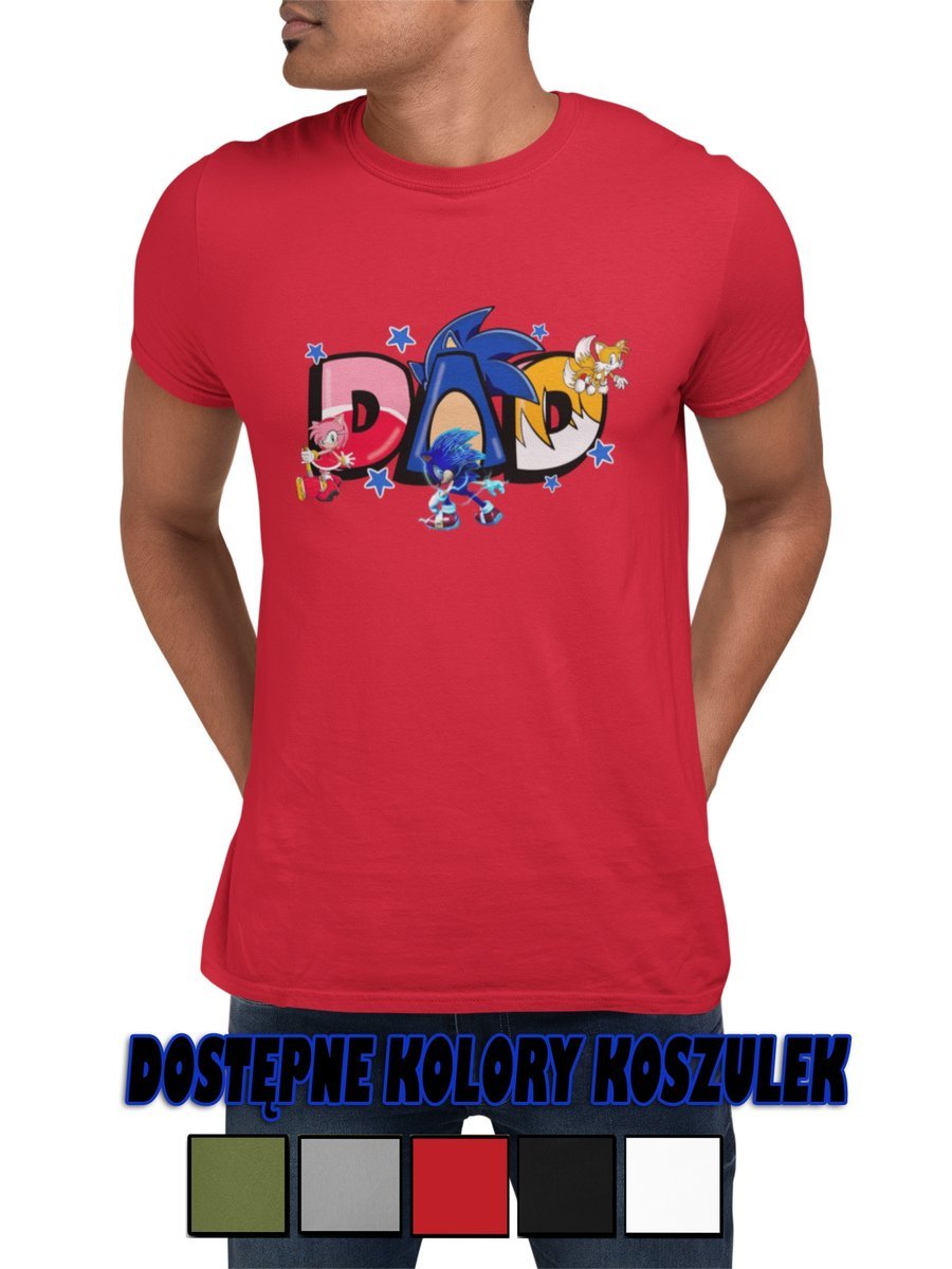 KOSZULKA BAWEŁNIANA MĘSKA T-SHIRT DZIEŃ TATY OKAZJE RÓŻNE WZORY PREZENT-3XL