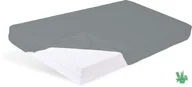 Prześcieradła - Prześcieradło bambusowe z gumką 120x200 grafitowe na materace o wysokości do 20 cm o gramaturze 140 g/m2 - miniaturka - grafika 1