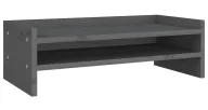 Akcesoria do monitorów - Szara sosnowa podstawka pod monitor H4-B99 - miniaturka - grafika 1
