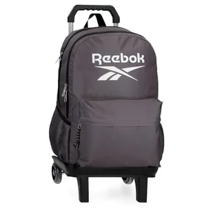 Reebok Boston Plecak Szkolny Dwukomorowy z Przenośnym Wózkiem 15,6 cala Szary 31x44x15 cm Poliester by Joumma Bags, Szary, 31x44x15 cms, Dwukomorowy plecak szkolny z wózkiem - Plecaki szkolne i tornistry - miniaturka - grafika 1