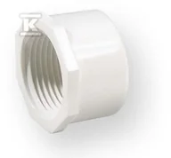 Łączniki, trójniki, kształtki - Nibco Zaślepka z gwintem nakrętna GW PVC-U 1/2" - miniaturka - grafika 1