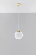 Lampy sufitowe - Sollux Lighting Lampa wisząca UGO 20 złota - miniaturka - grafika 1
