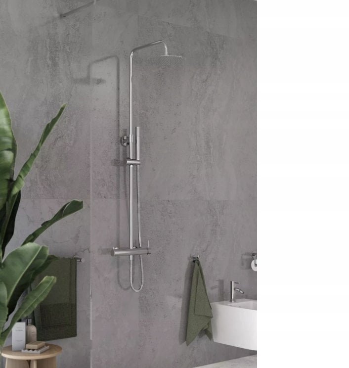 Zestaw prysznicowy Alkotest NP85-BCK7U / FERRO / CIRICULUS / ZESTAW NATRYSKOWY Z DESZCZOWNIĄ CHROM