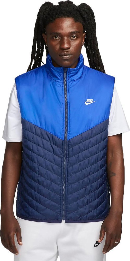 4kom.pl Kamizelka męska Nike Therma-FIT Windrunner niebieska FB8201 410 2XL