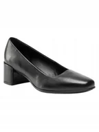 Półbuty damskie - Ecco Półbuty Shape Squared Damskie Czarne Skórzane 38 J_f - miniaturka - grafika 1