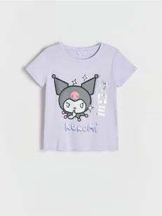 Reserved - T-shirt Kuromi - lawendowy - Koszulki dla dziewczynek - miniaturka - grafika 1