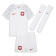 Piłka nożna - Strój piłkarski dla małych dzieci Nike Polska 2022/23 Home DN0890 zestaw - miniaturka - grafika 1
