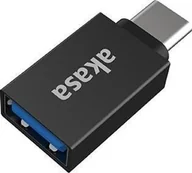 Adaptery i przejściówki - Adapter USB Akasa USB-C - USB Czarny AK-CBUB62-KT02 - miniaturka - grafika 1