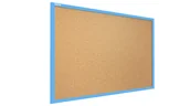 Tablice i flipcharty - Tablica korkowa, niebieska, 90x60 cm - miniaturka - grafika 1