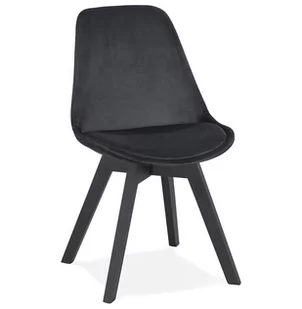 Kokoon Design Krzesło Design Phil czarne CH03080BLBL - Krzesła - miniaturka - grafika 1
