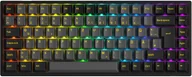 Klawiatury - Akko Black & Gold 3084B Plus Gaming klawiatura, RGB – V3 Cream Blue Pro Switches, ISO DE, czarny & złoty - miniaturka - grafika 1