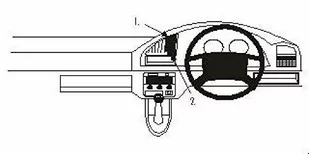 Brodit ProClip 652335 Center mount do Peugeot Partner 97  02 7320286523356 - Akcesoria motoryzacyjne - miniaturka - grafika 1