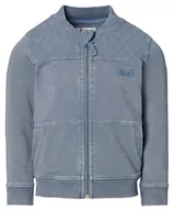 Swetry damskie - Noppies Chłopięcy kardigan z długim rękawem Jutland Stripe Kildeer, China Blue - P965, 128 - miniaturka - grafika 1