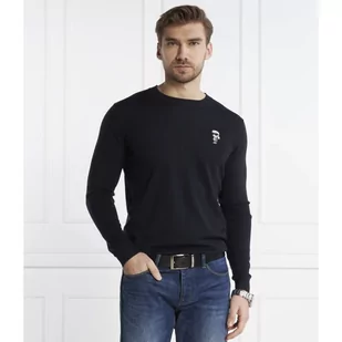 Karl Lagerfeld Wełniany sweter | Regular Fit - Swetry męskie - miniaturka - grafika 1