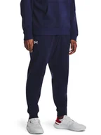 Spodnie sportowe męskie - Under Armour Spodnie dresowe "Rival" w kolorze granatowym - miniaturka - grafika 1