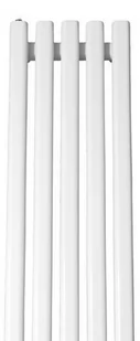 Grzejnik pionowy dekoracyjny LAZUR - 330/1000 mm biały mat - Grzejniki pokojowe - miniaturka - grafika 1