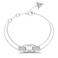 Bransoletki - Bransoletka Guess JUBB04 581JW Srebrny - miniaturka - grafika 1