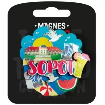 PAN DRAGON Magnes I love Poland Sopot ILP-MAG-C-SOP-07 - Magnesy - miniaturka - grafika 1