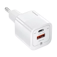 Ładowarki do telefonów - Ładowarka sieciowa Toocki USB + USB-C, 33W (czarna) - miniaturka - grafika 1