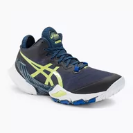 Buty sportowe męskie - Buty do siatkówki męskie ASICS Metarise french blue/glow yellow - miniaturka - grafika 1