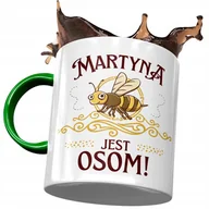 Kubki - Kubek Zielony Dla Martyny Żony Przyjaciółki z Nadrukiem ze Zdjęciem + Opakowanie na prezent (wzór 03) - miniaturka - grafika 1