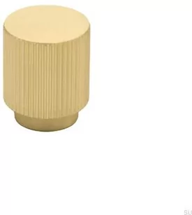 Gałka meblowa Helix Stripe 38 Złota Szczotkowana - Klamki - miniaturka - grafika 1