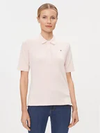 Koszulki i topy damskie - Tommy Hilfiger Polo 1985 WW0WW37820 Różowy Regular Fit - miniaturka - grafika 1