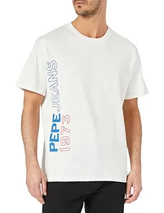 Pepe Jeans Męska koszula Douglas, 803off Biały., XS - Koszule męskie - miniaturka - grafika 1