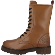 Śniegowce damskie - s.Oliver Damskie buty WL Lace Boot 5-26247-43 śniegowce, koniak, 36 EU, koniak, 36 EU - miniaturka - grafika 1
