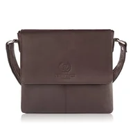 Nerki - Torebka damska skórzana brązowa listonoszka Paolo Peruzzi E-28-BR - miniaturka - grafika 1