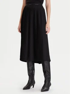 Calvin Klein Spódnica plisowana LV044D632G Czarny Regular Fit - Spódnice - miniaturka - grafika 1