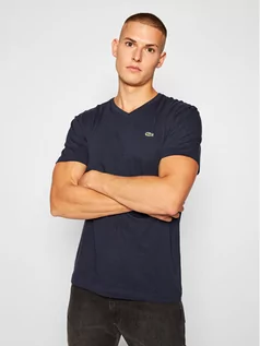 Koszulki męskie - Lacoste T-Shirt TH2036 Granatowy Regular Fit - grafika 1