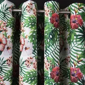 Zasłony - Zasłona Welwetowa Havaiian Chic 140X260 Na Przelotkach, - miniaturka - grafika 1