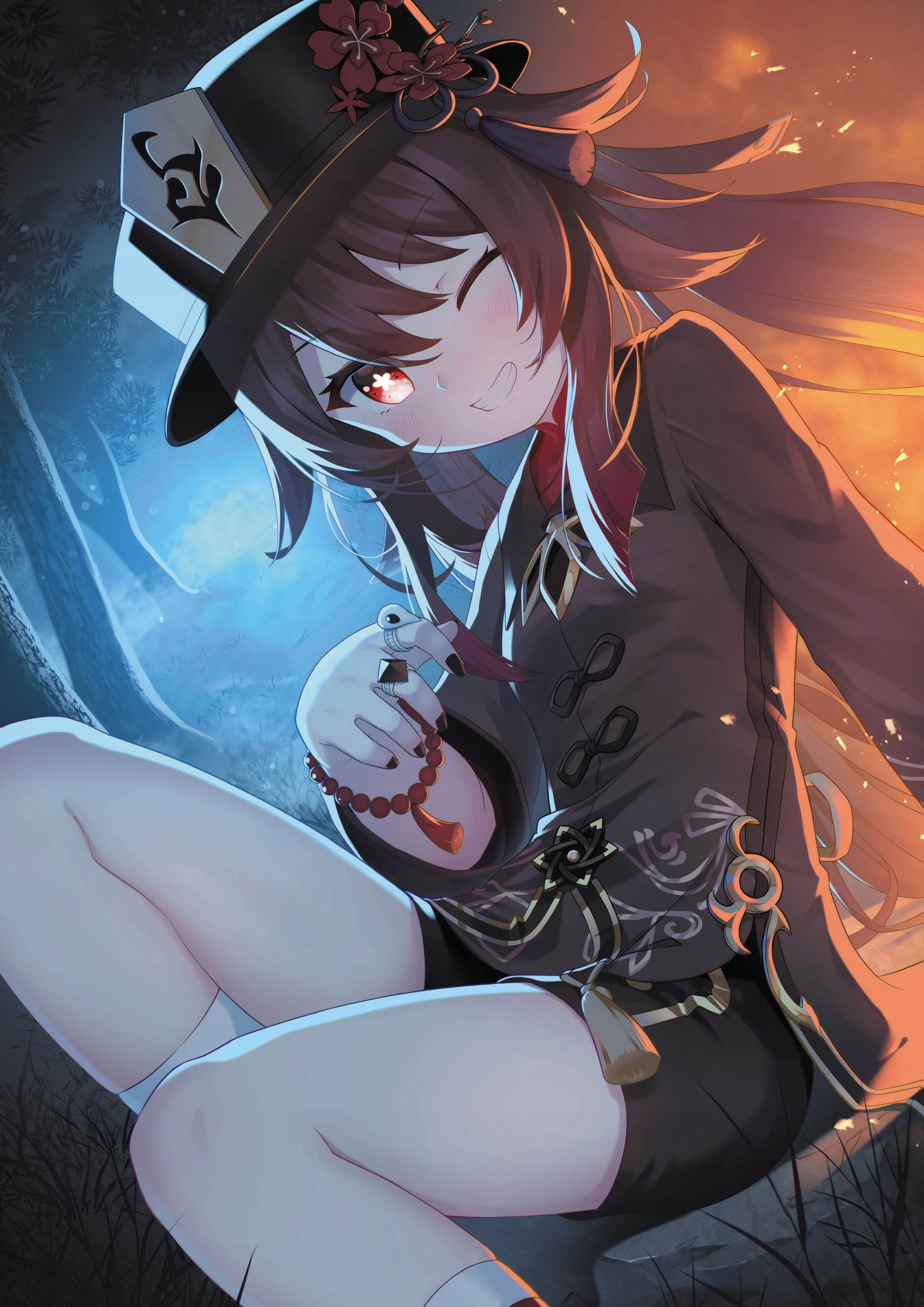 Plakat A1 Genshin Impact Anime Gra Hu Tao