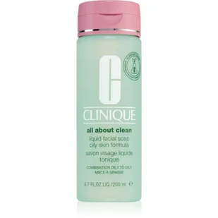Clinique Liquid Facial Soap Oily Skin Formula mydełko do twarzy w płynie cera tłusta 200ml - Mydła - miniaturka - grafika 1